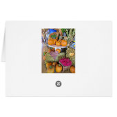 Huge Pumpkins and Dairy Cow Halloween Fall Card (Back Horizontal)