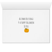 Huge Pumpkins and Dairy Cow Halloween Fall Card (Inside Horizontal (Bottom))