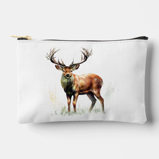 Huge Racked Deer  Accessory Pouch (Front)