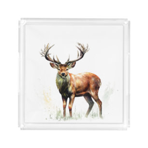 Huge Racked Deer Acrylic Tray