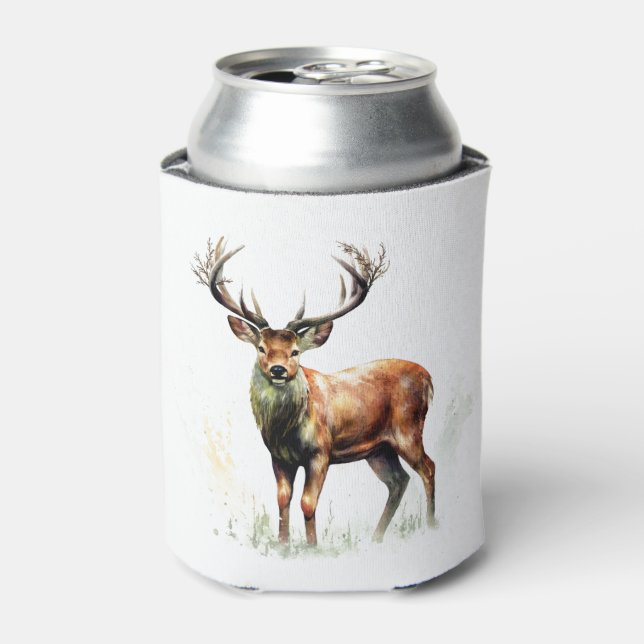 Huge Racked Deer  Can Cooler (Can Front)