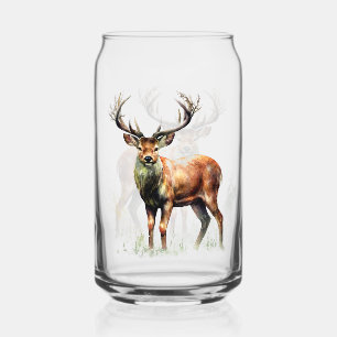 Huge Racked Deer Can Glass