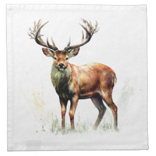 Huge Racked Deer Cloth Napkin