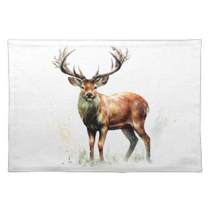 Huge Racked Deer Cloth Placemat