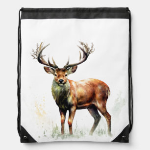 Huge Racked Deer  Drawstring Bag