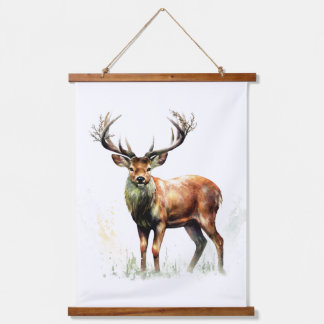 Huge Racked Deer  Hanging Tapestry