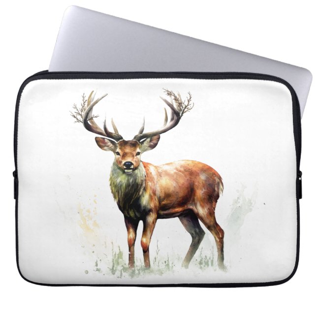 Huge Racked Deer  Laptop Sleeve (Front)