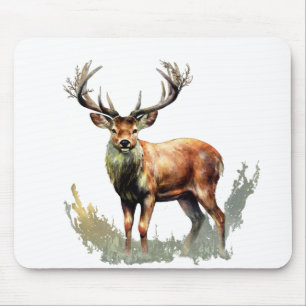 Huge Racked Deer  Mouse Pad