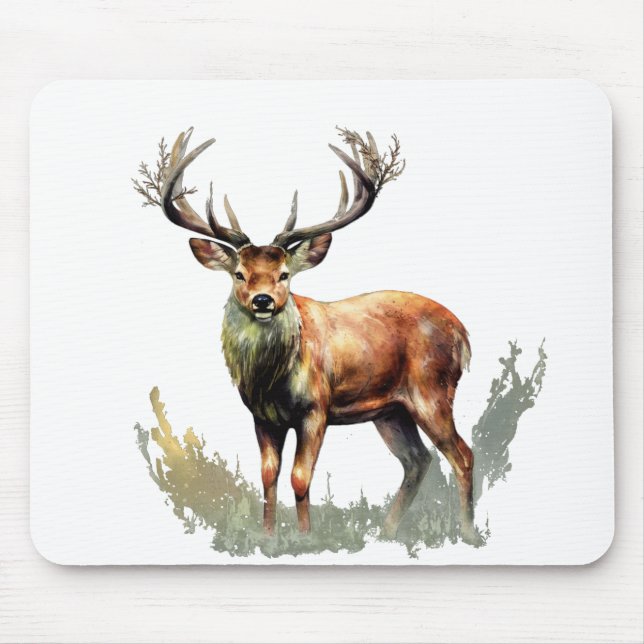 Huge Racked Deer  Mouse Pad (Front)