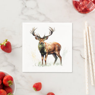 Huge Racked Deer Napkins