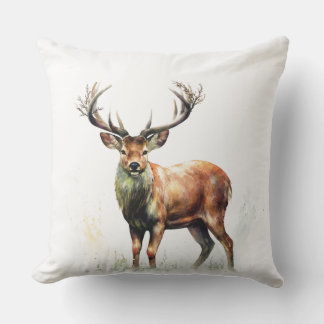 Huge Racked Deer  Outdoor Pillow