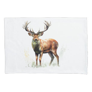 Huge Racked Deer Pillow Case