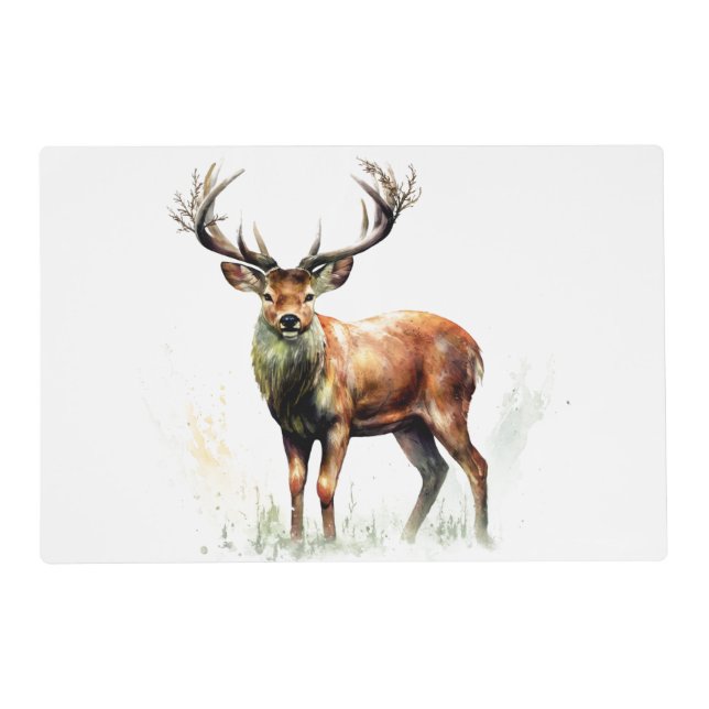 Huge Racked Deer  Placemat (Front)