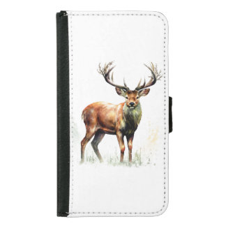 Huge Racked Deer  Samsung Galaxy S5 Wallet Case