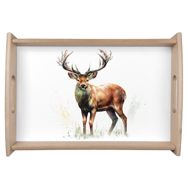 Huge Racked Deer  Serving Tray (Front)