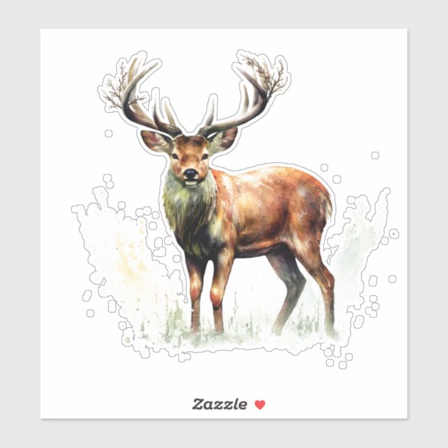 Huge Racked Deer  Sticker (Sheet)