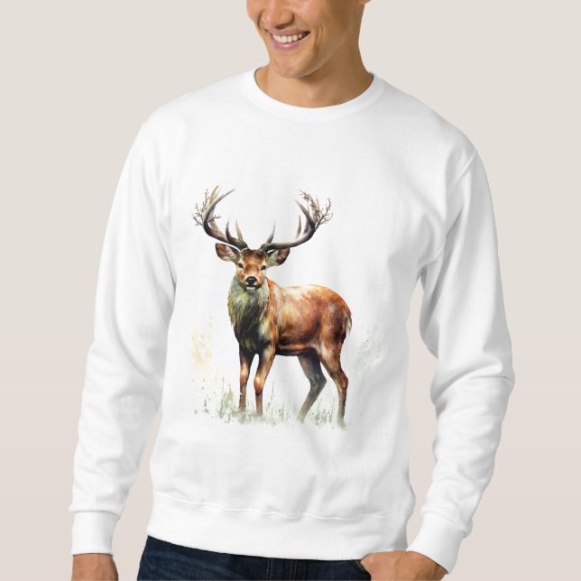 Huge Racked Deer  Sweatshirt (Front)