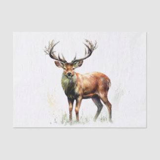Huge Racked Deer  Tissue Paper