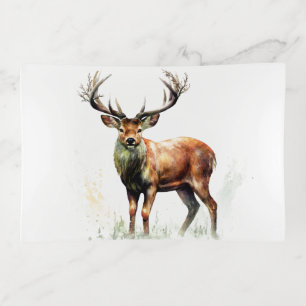 Huge Racked Deer  Trinket Tray