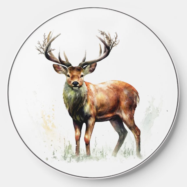 Huge Racked Deer  Wireless Charger (Front)