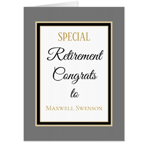 Huge Retirement Congrats custom