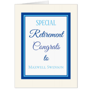 Huge Retirement Congrats custom Card