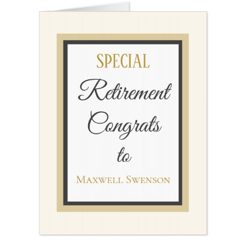 Huge Retirement Congrats custom