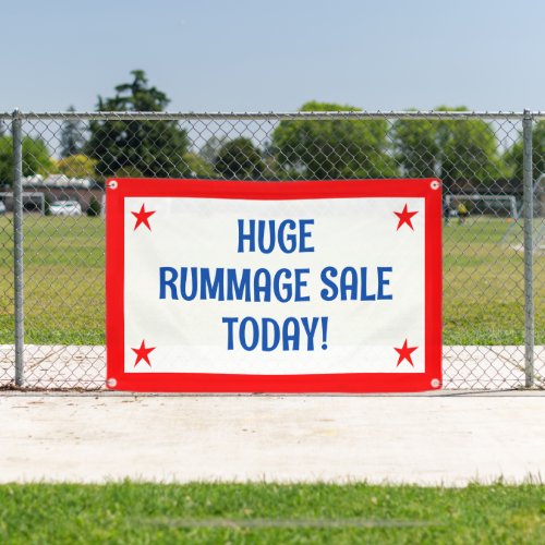 Huge Rummage Sale Banner