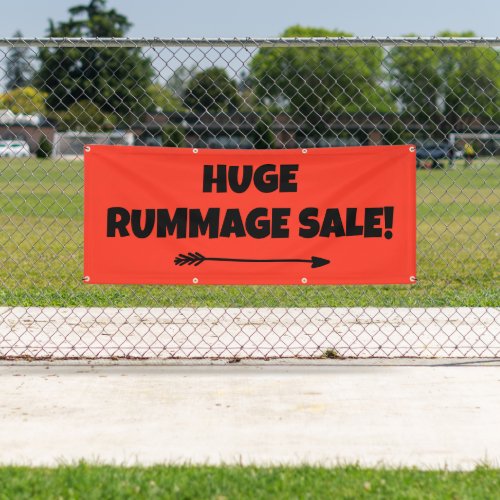 Huge Rummage Sale Bright Banner