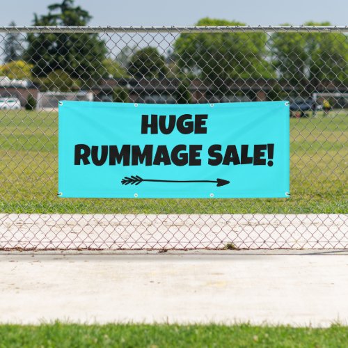Huge Rummage Sale Bright Banner