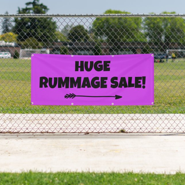 Huge Rummage Sale! Bright Banner (Insitu)