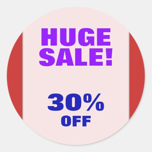 HUGE SALE 30 OFF Round Sticker