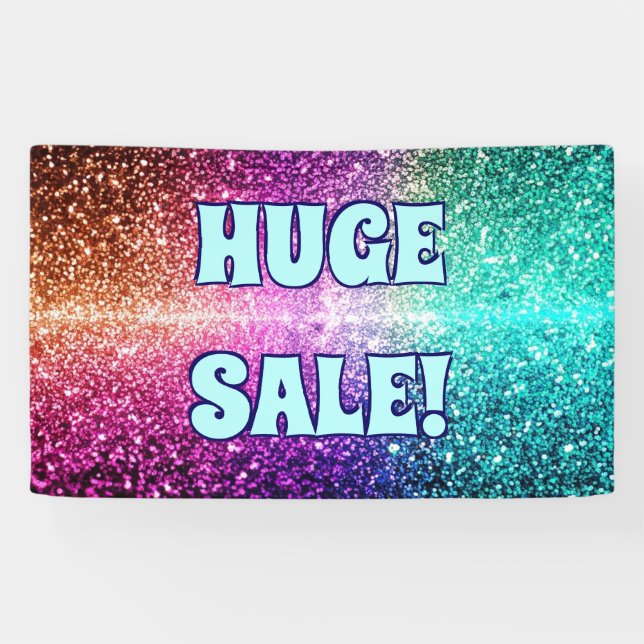 Huge sale glitter banner (Horizontal)