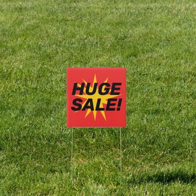 HUGE SALE! Yard Sign (Insitu)