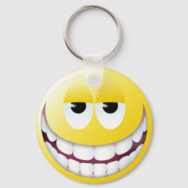 Huge Smile Face Keychain (Front)