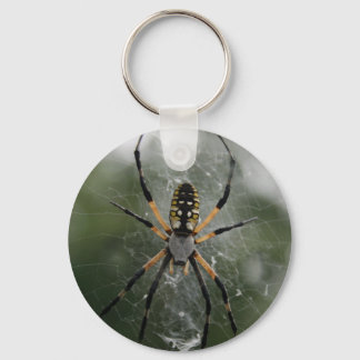 Huge Spider / Yellow & Black Argiope Keychain