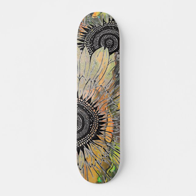 Huge Sunflower Skateboard  (Front)