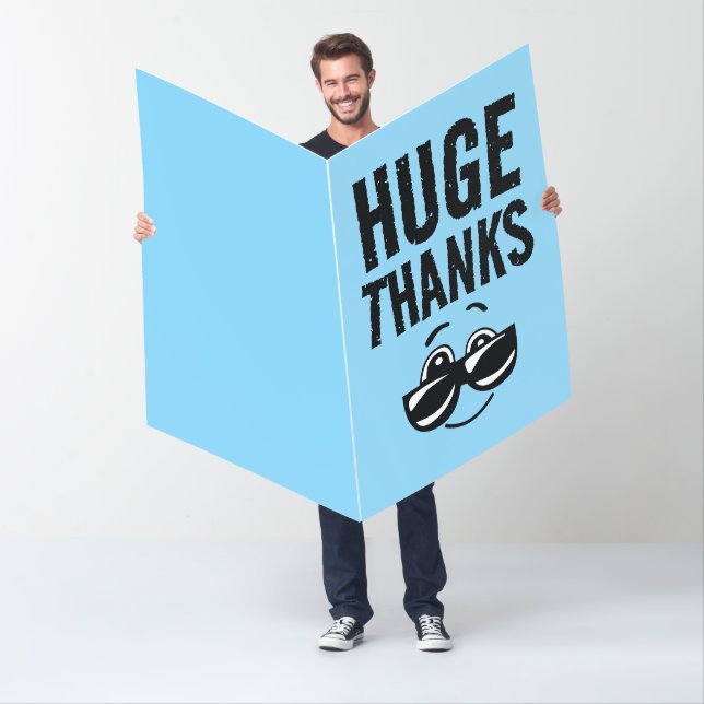 HUGE THANK YOU BIG GIANT OVERSIZED GREETING CARD (In Situ)