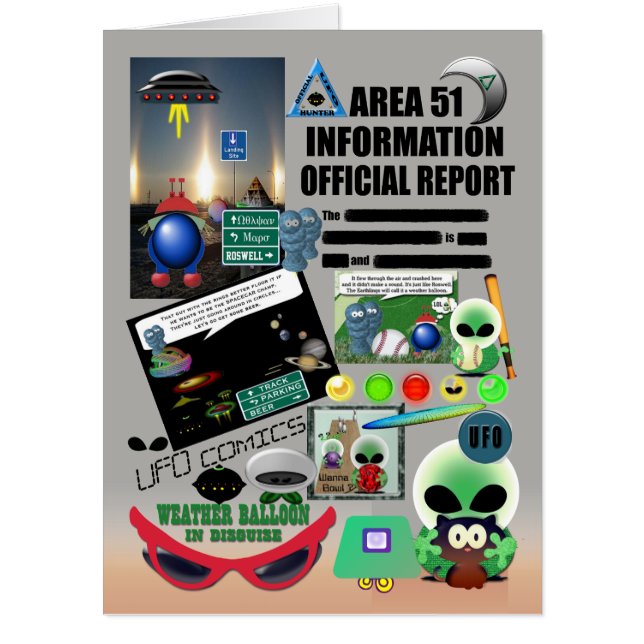 Huge UFO comics Card (Front)