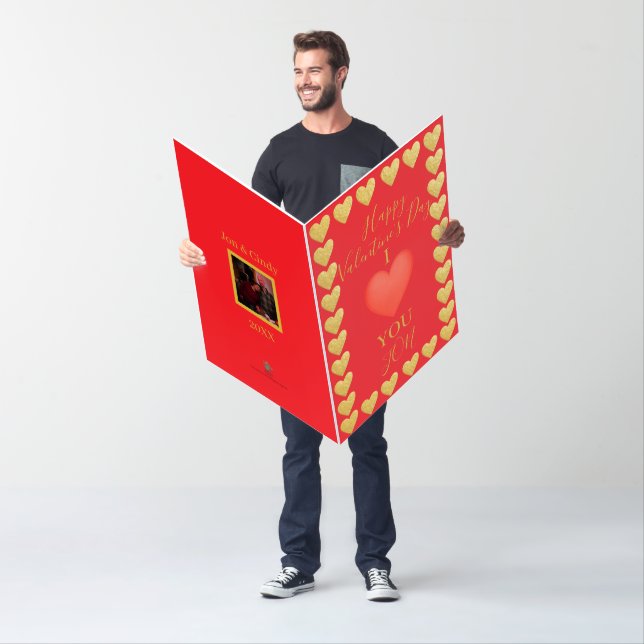 Huge Valentines Day Customizable Heartfelt Card (In Situ)