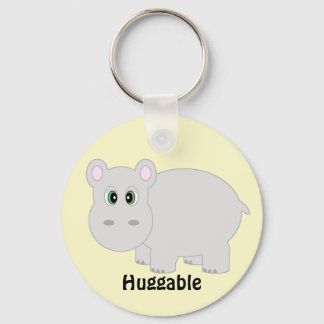Huggable Hippo Keychain