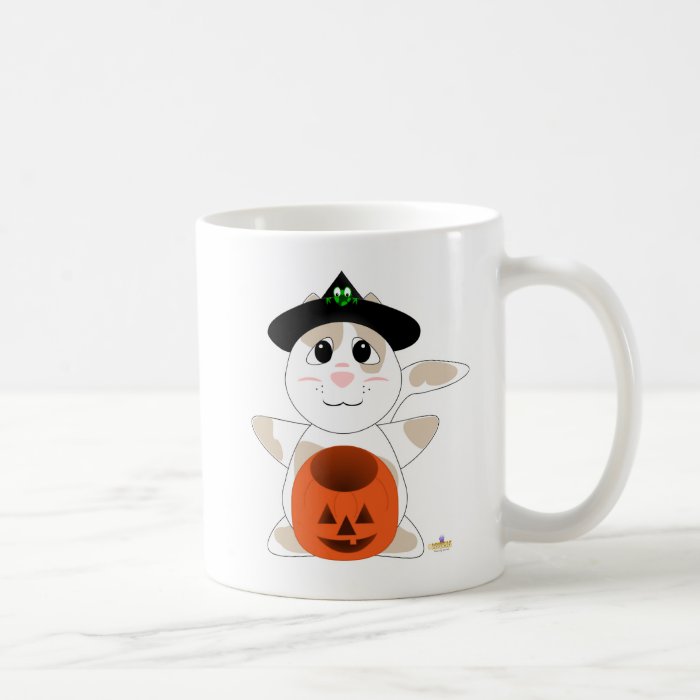 Huggable Witch Tan Cat Mug