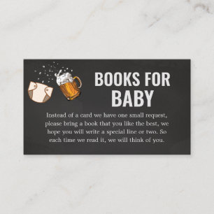 Huggies and Chuggies Baby Shower Books for Baby Enclosure Card