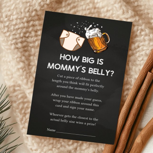 Huggies and Chuggies Baby Shower How Big Is Game (Huggies and Chuggies Baby Shower Game )