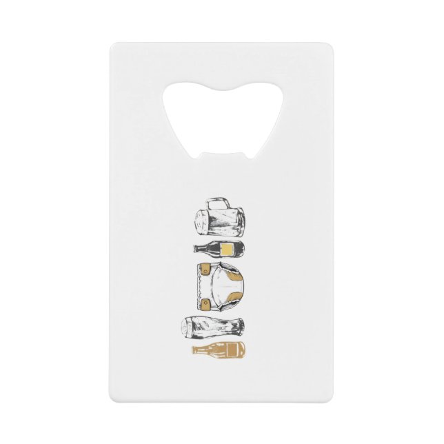 Huggies and Chuggies Credit Card Bottle Opener (Front)