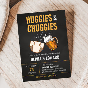 Huggies and Chuggies Diaper Party Baby Shower Invitation
