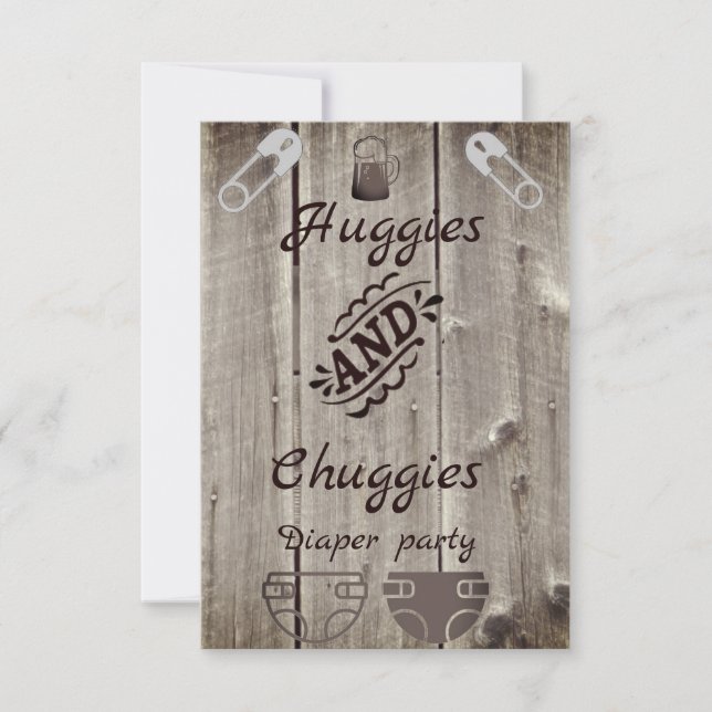 huggies and chuggies invite (Front)