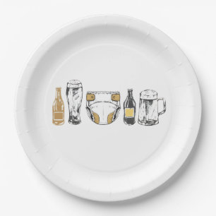Huggies and Chuggies Paper Plates