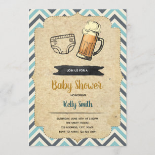 Huggies and chuggies party invitation