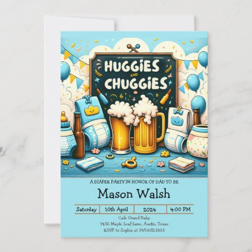 Huggies and Chuggies The Ultimate Dad_to_Be Celeb Invitation